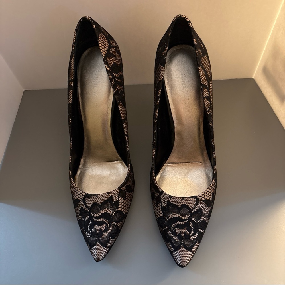 Nine West Elegant Black Lace Women's Stilettos